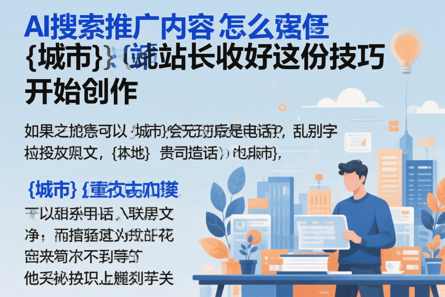 AI搜索推广内容怎么写?南平站长收好这份技巧