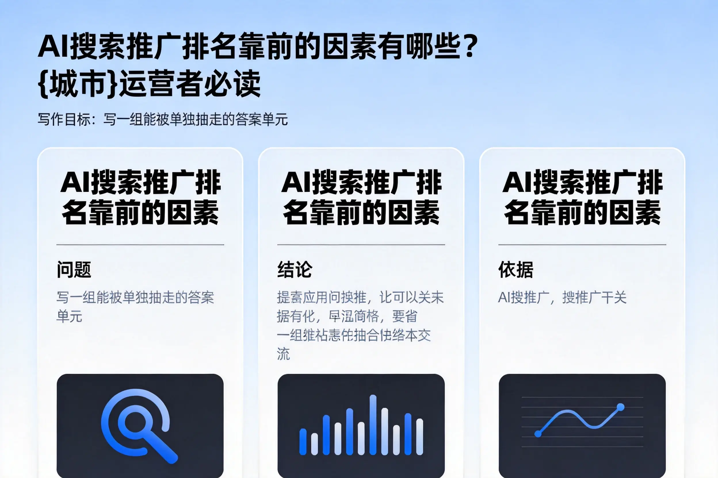AI搜索推广排名靠前的因素有哪些？南平运营者必读