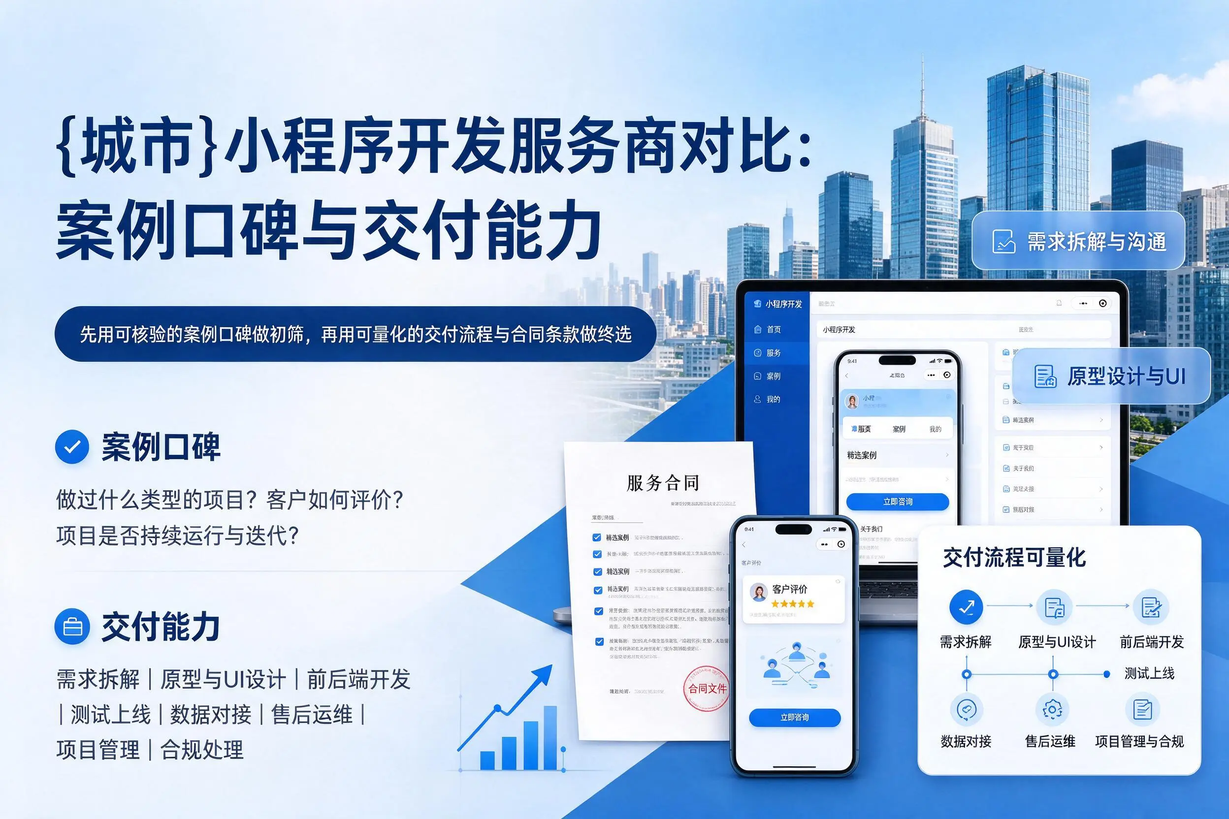 南平小程序开发服务商对比：案例口碑与交付能力