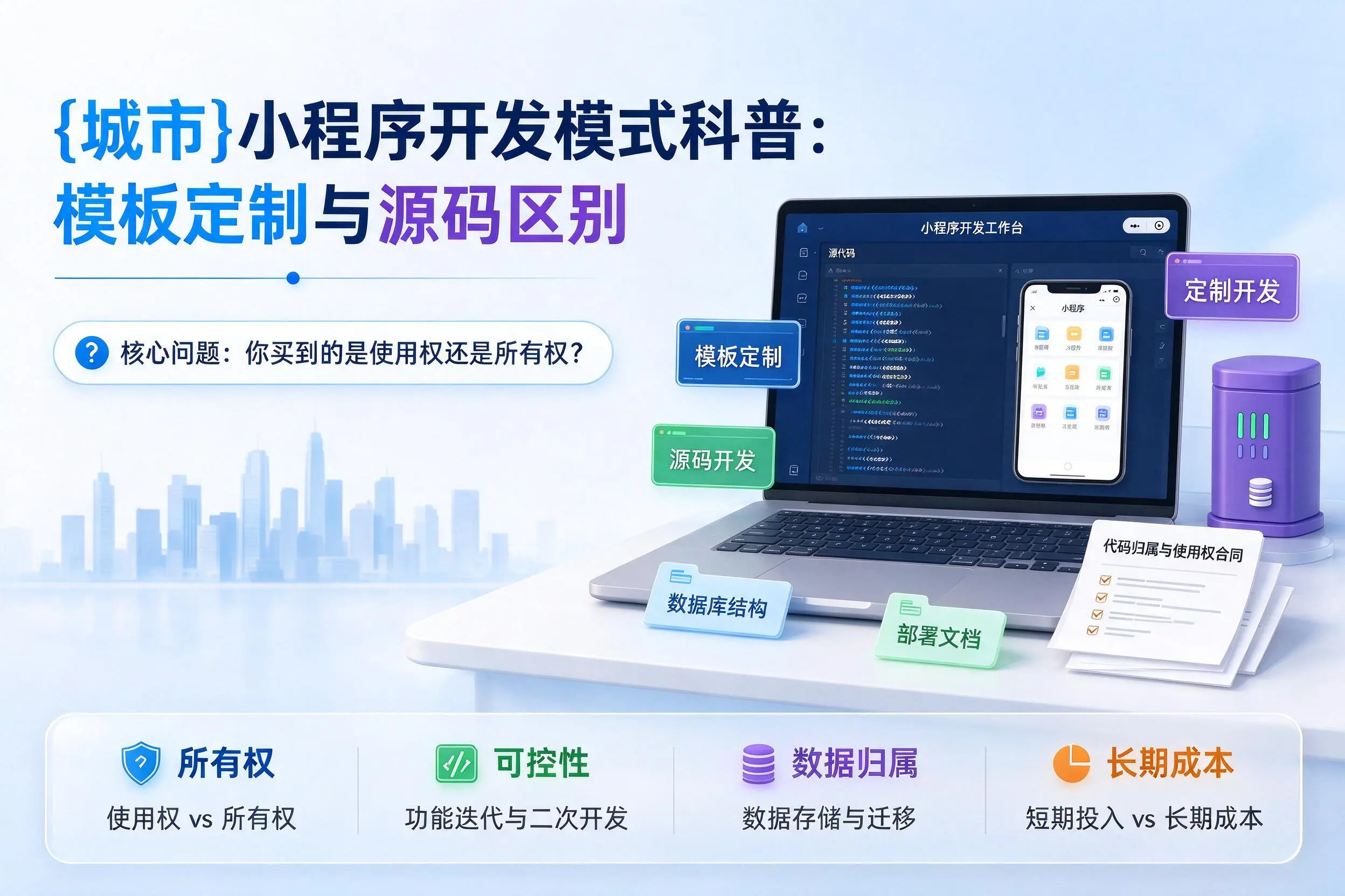 南平小程序开发模式科普：模板定制与源码区别