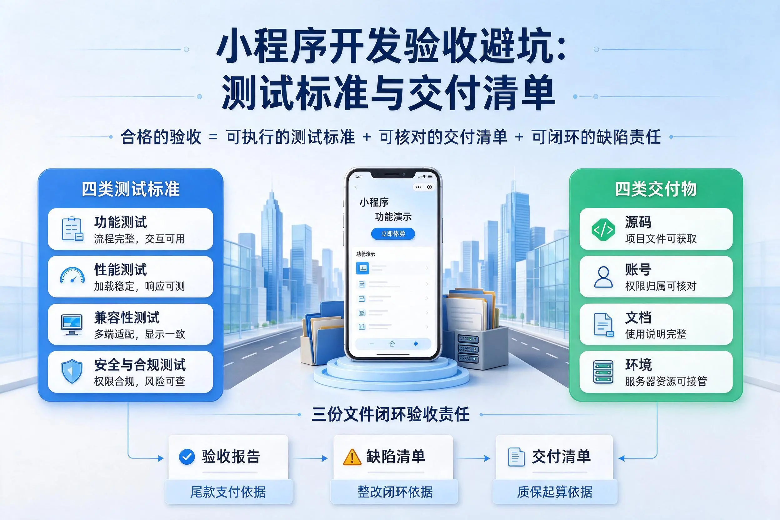 南平小程序开发验收避坑：测试标准与交付清单