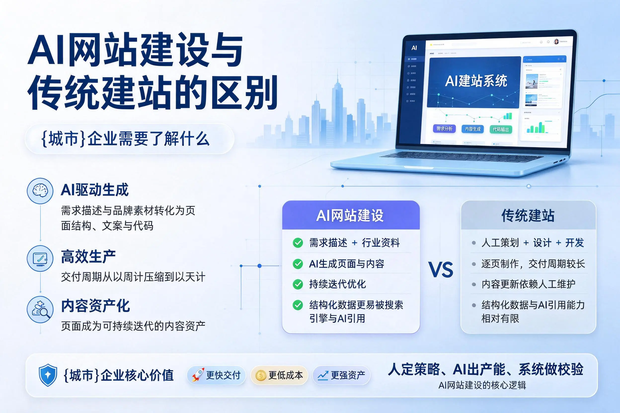 AI网站建设与传统建站的区别,南平企业需要了解什么