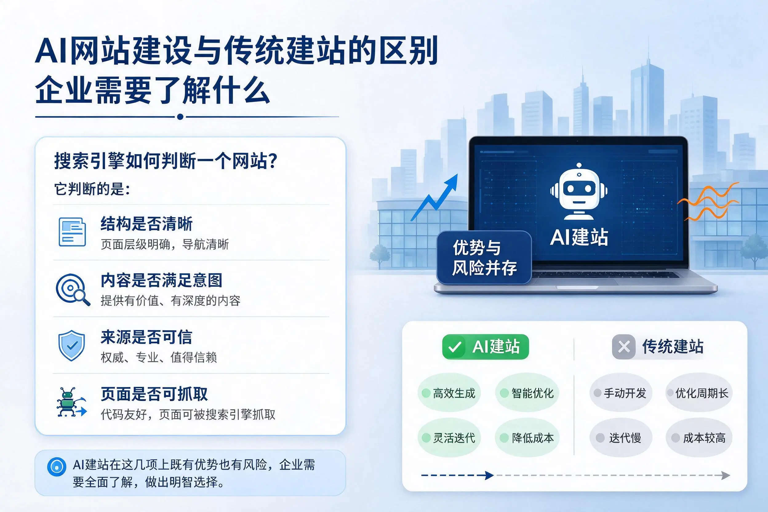 AI网站建设与传统建站的区别,南平企业需要了解什么