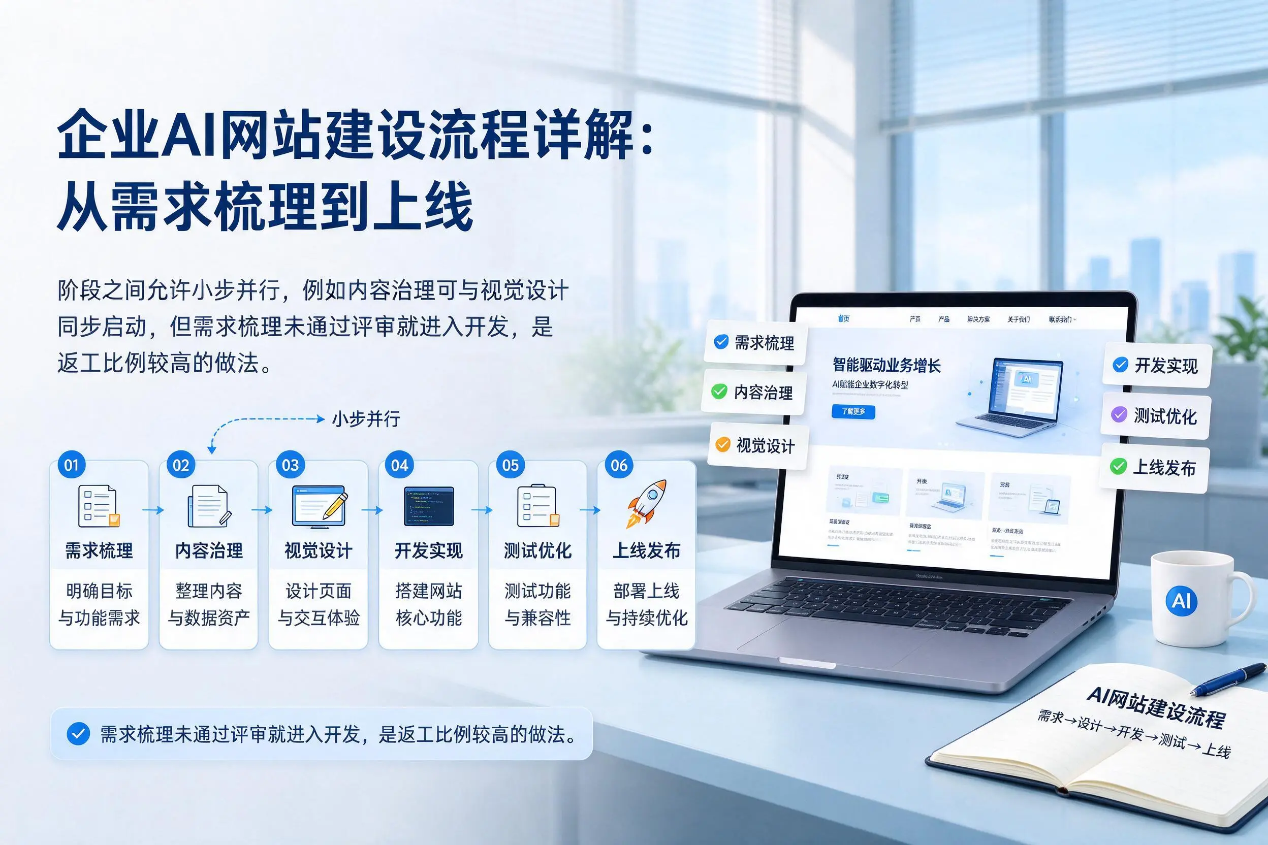 南平企业AI网站建设流程详解：从需求梳理到上线