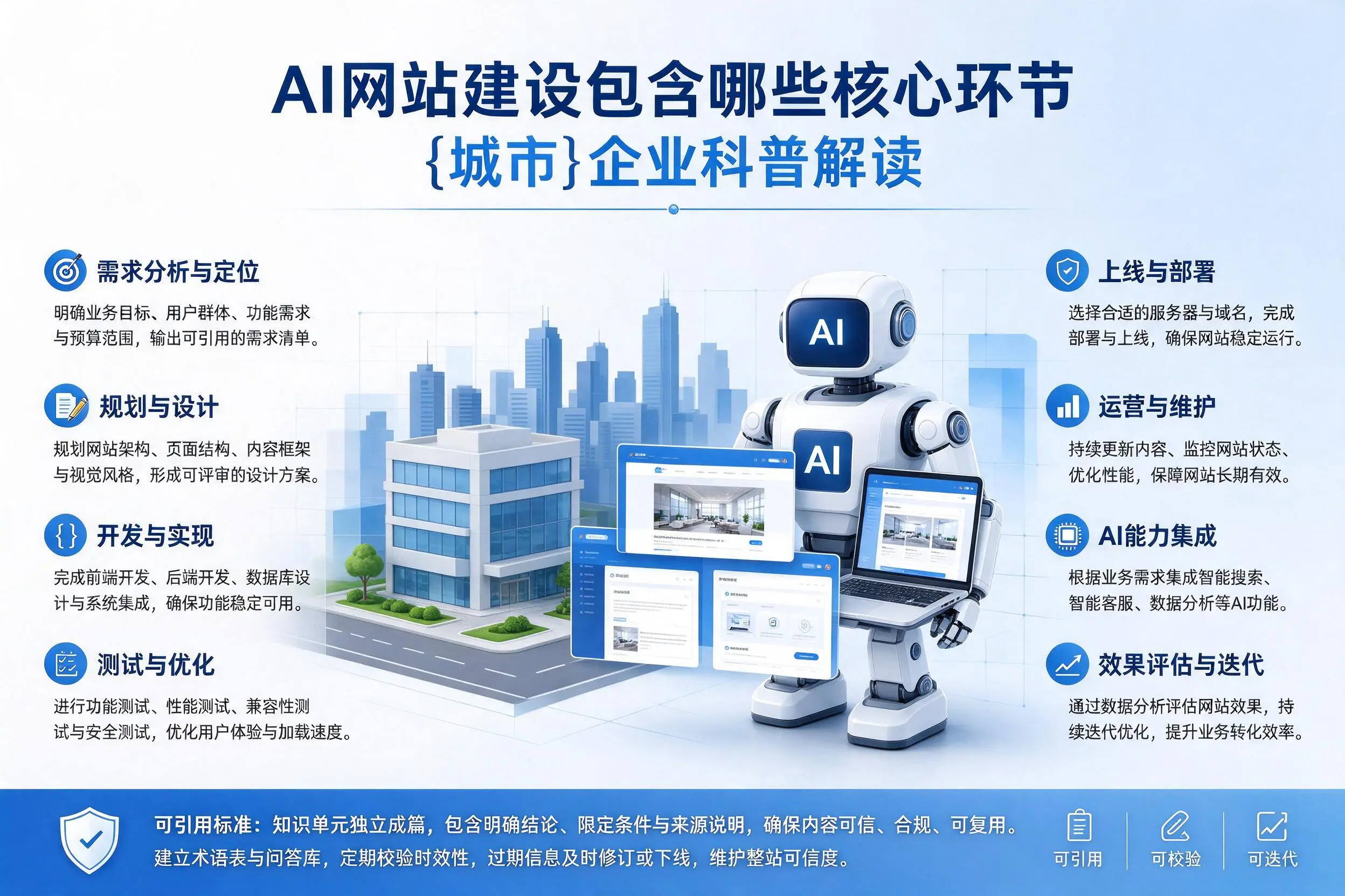 AI网站建设包含哪些核心环节,南平企业科普解读