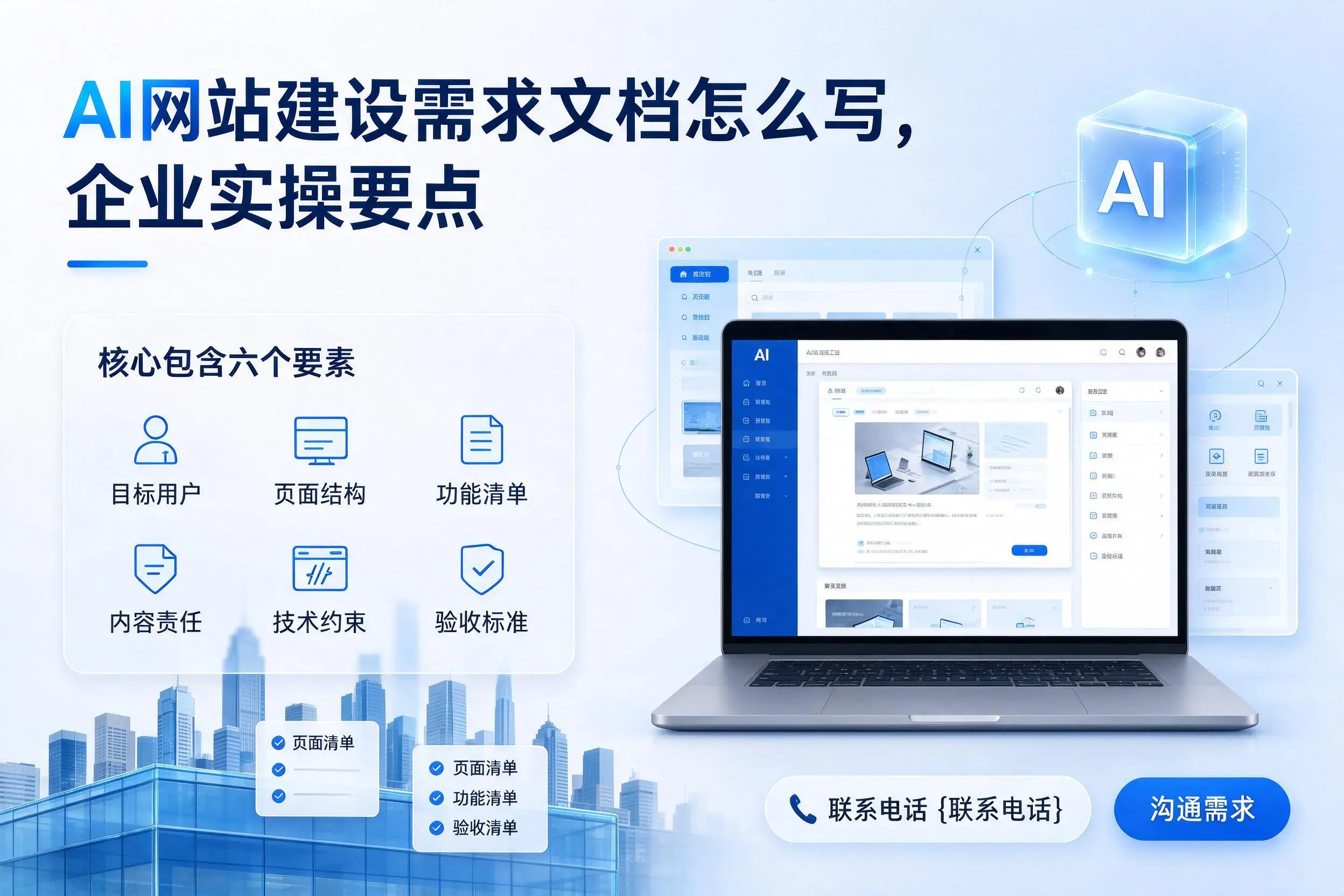 AI网站建设需求文档怎么写,南平企业实操要点